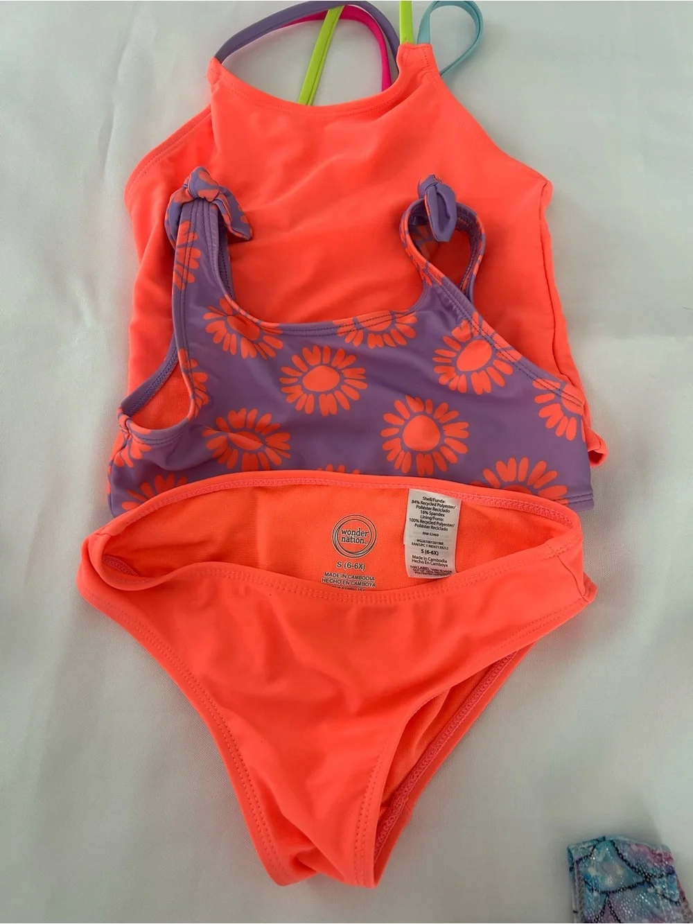 Girls size 6 swimsuit bundle 6 pieces bathing suit assorted brands